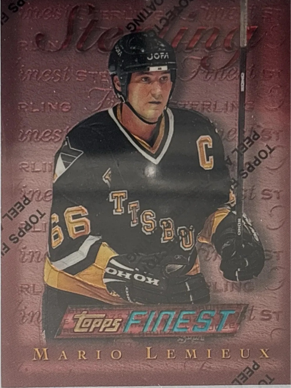 Topps Finest Mario Lemieux Hockey Trading Card